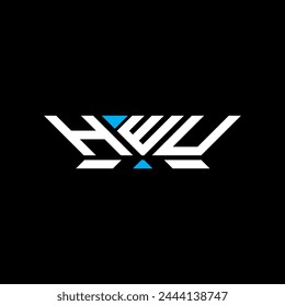 HWU letter logo vector design, HWU simple and modern logo. HWU luxurious alphabet design  