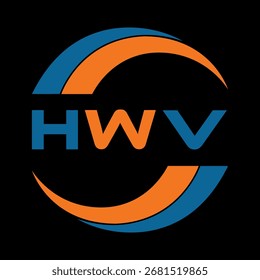HWV letter design. HWV letter technology logo design. HWV Monogram logo design for an entrepreneur and business