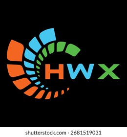HWX-Buchstabendesign. Logo-Design für HWX-Letter-Technologie. HWX Monogram Logo Design für Unternehmer und Unternehmen
