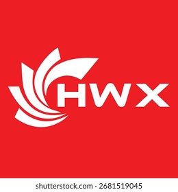 HWX-Buchstabendesign. Logo-Design für HWX-Letter-Technologie. HWX Monogram Logo Design für Unternehmer und Unternehmen