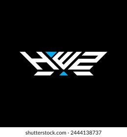 Diseño de Vector del logotipo de la letra de HWZ, logotipo simple y moderno de HWZ. Diseño de alfabeto de lujo HWZ  