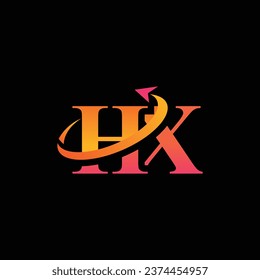 HX aerospace creative logo design