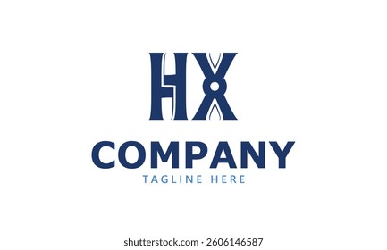 HX initial logo design and letter logo design