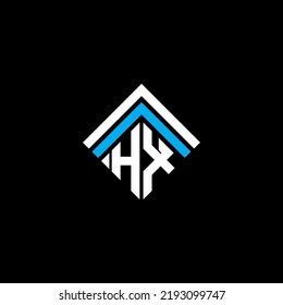 HX letter logo creative design with vector graphic, HX simple and modern logo.