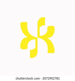 HX Logo Design Elegant Illustrator