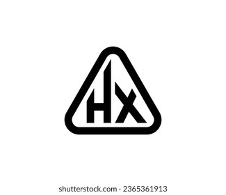 HX logo design vector template