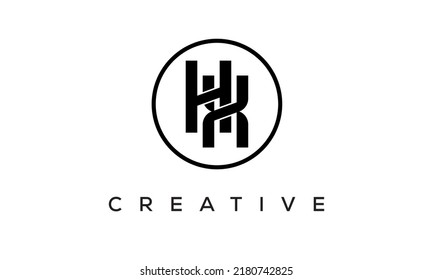 HX monogram. initial letters HX eye-catching Typographic logo design with circle, very creative stylish lettering logo icon for your business and company