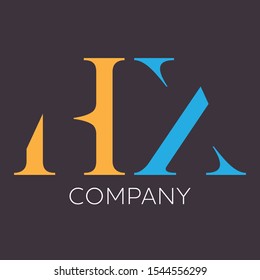 HX monogram logo, H X vector initials