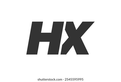 HX Techno Editable Font Logo For Corporate Branding. Bold, Futuristic Design With Unique Typographic Ideas. Minimal Custom Type And Dynamic Letter Variations For Promotion, Printing, And Book Titles