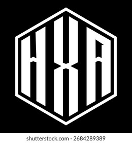 HXA letter design. HXA letter technology logo design. HXA Monogram logo design for an entrepreneur and business
