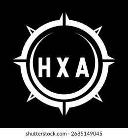 HXA Briefdesign. Logo-Design für HXA-Buchstabentechnologie. HXA Monogram Logo Design für Unternehmer und Unternehmen