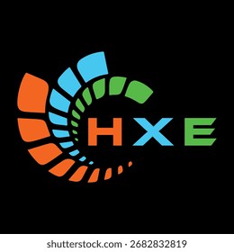 HXE letter design. HXE letter technology logo design. HXE Monogram logo design for an entrepreneur and business