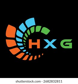 HXG letter design. HXG letter technology logo design. HXG Monogram logo design for an entrepreneur and business