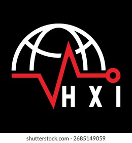 Design von HXI-Buchstaben. Logo-Design für HXI-Letter-Technologie. HXI Monogram Logo Design für Unternehmer und Unternehmen