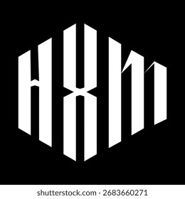 HXM letter design. HXM letter technology logo design. HXM Monogram logo design for an entrepreneur and business.