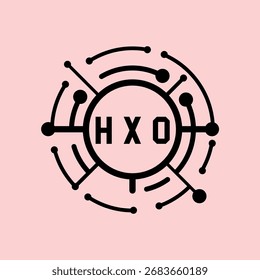 Diseño de letra HXO. Diseño de logotipo de tecnología de letras HXO. HXO Monogram diseño de logotipo para un empresario y negocio.