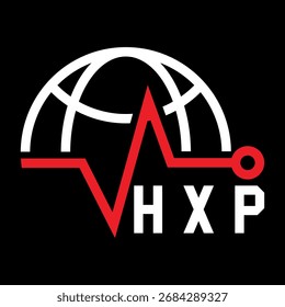 HXP letter design. HXP letter technology logo design. HXP Monogram logo design for an entrepreneur and business.