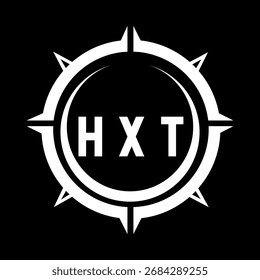 HXT-Buchstabendesign. Logo-Design für HXT-Buchstabentechnologie. HXT Monogram Logo Design für Unternehmer und Unternehmen.