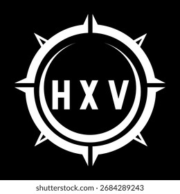 Design de letra HXV. Design de logotipo de tecnologia de letra HXV. HXV Monogram design logotipo para um empresário e empresa.