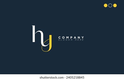 HY Alphabet letters Initials Monogram logo YH, H and Y