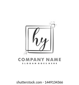 HY Initial beauty monogram logo vector