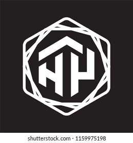 HY Initial letter hexagonal logo vector Template
