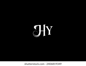 HY initial logo design and monogram logo