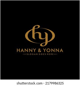 HY initial logo vector, ready made logo