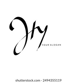 Hy Initial signature logo vector design