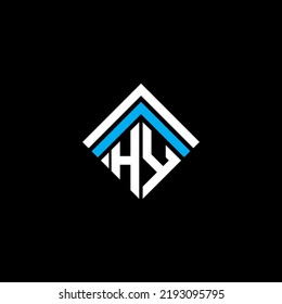HY letter logo creative design with vector graphic, HY simple and modern logo.