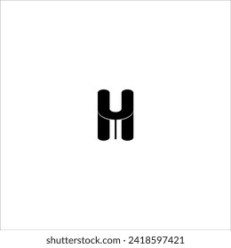HY Brief einfachen Logo Vorlage Vektorset.
