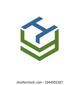 HY logo design vector sign template