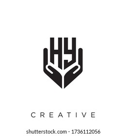 hy luxury logo design vector icon symbol