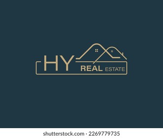 HY Real Estate  Consultants Logo Design Vectors images. Luxury Real Estate Logo Design