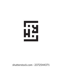 HY square concept retro logo in high quality professional design that will print well across any print media