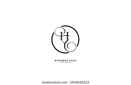 HY, YH, H, Y, Abstract Letters Logo Monogram