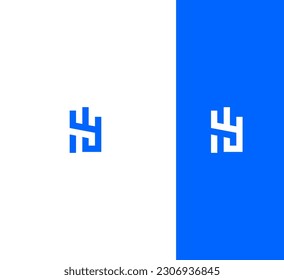 HY, YH letter modern branding logo