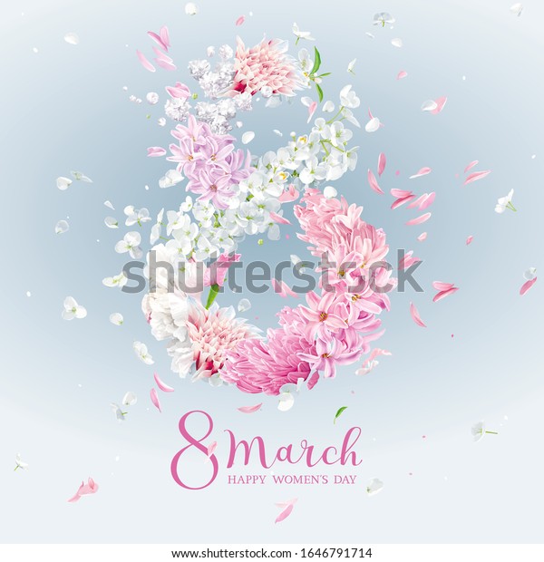 Hyacinth Flower Apple Blossom Chrysanthemum Dahlia Stock Vector Royalty Free