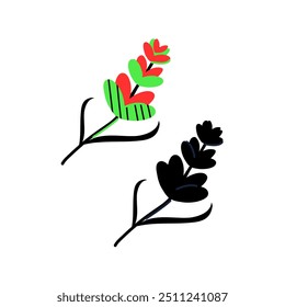 Hyacinth Flower Season Isolated Icon with white scree  background
