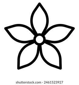 Ilustración vectorial de línea de icono de jacinto
