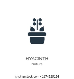 Hyacinth icon vector. Trendy flat hyacinth icon from nature collection isolated on white background. Vector illustration can be used for web and mobile graphic design, logo, eps10