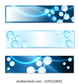 Hyaluron acid or abstract molecule science design