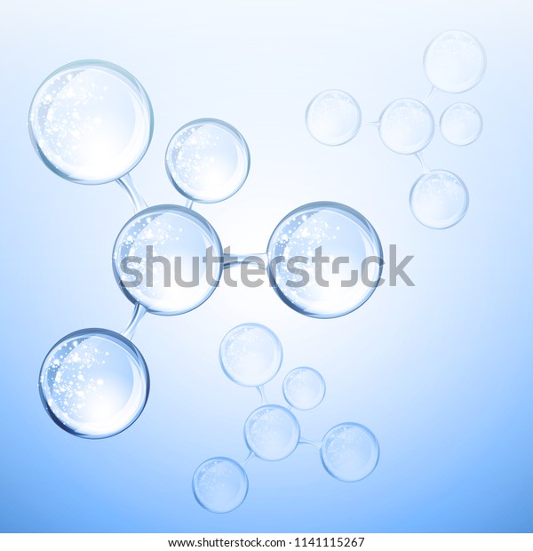 Hyaluronic acid or\
abstract molecules\
design