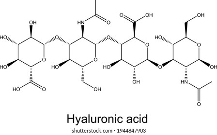 Hyaluronic Acid Molecule Chemical Formula