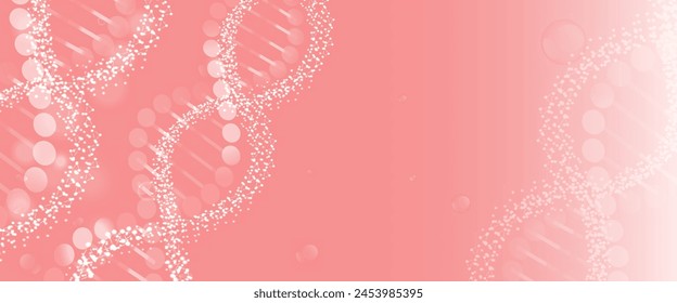 Hyaluronic acid and Niacinamide hair and skin solutions ad, pink collagen serum drop with cosmetic advertising background ready to use, illustration vector.	