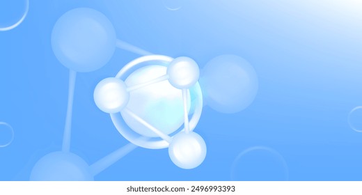 Hyaluronsäure und Niacinamid Haar-und Hautlösungen ad, blauer Kollagen Serumtropfen mit kosmetischen Werbe-Hintergrund bereit zu verwenden, Illustrationsvektor.