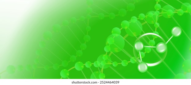 Hyaluronsäure und Niacinamid Haar-und Hautlösungen ad, grünes Kollagen Serumtropfen mit kosmetischen Werbe-Hintergrund bereit zu verwenden, Illustrationsvektor.	