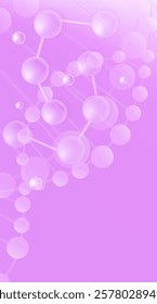 Hyaluronic acid and Niacinamide hair and skin solutions ad, pink collagen serum drop with cosmetic advertising background ready to use, illustration vector.	