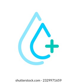 Hyaluronic Acid vector icon logo badge concept design