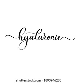Hyaluronic Moisturizing Serum ads. Vector Illustration with Serum container.
